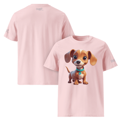 T-shirt unisexe en coton biologique - Collection Teckel - Doggy Trend