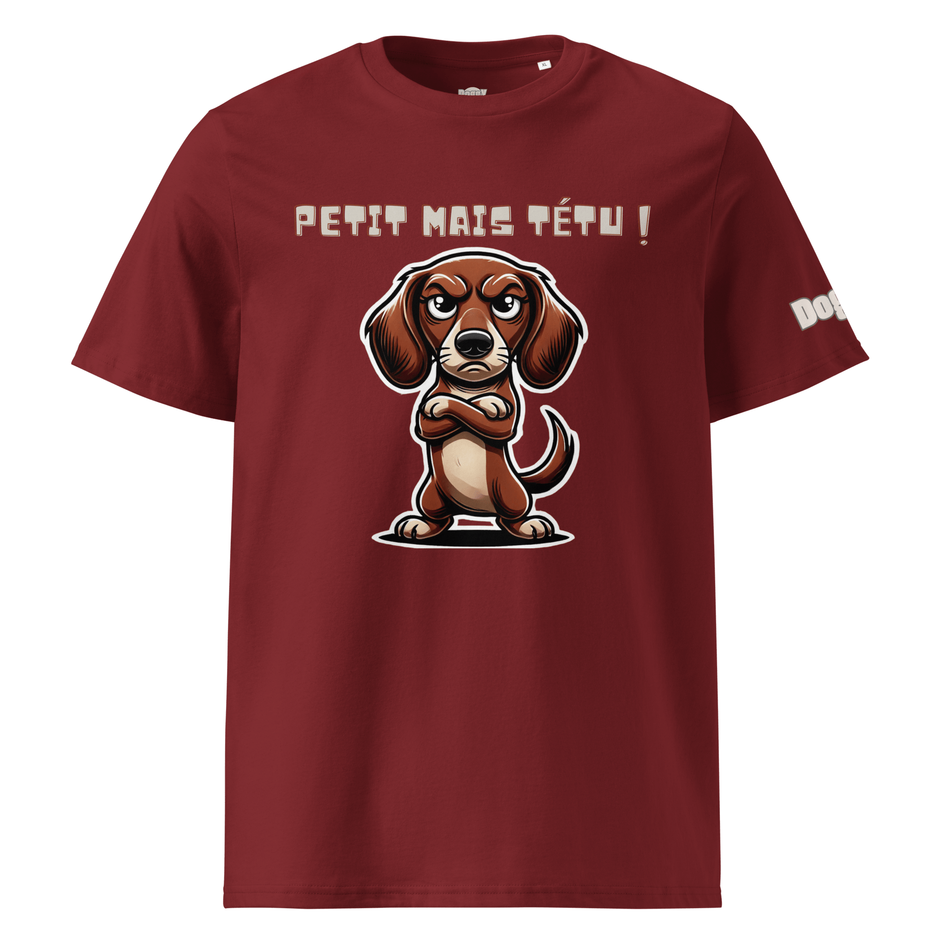 T-shirt unisexe en coton biologique - Collection Teckel - Doggy Trend