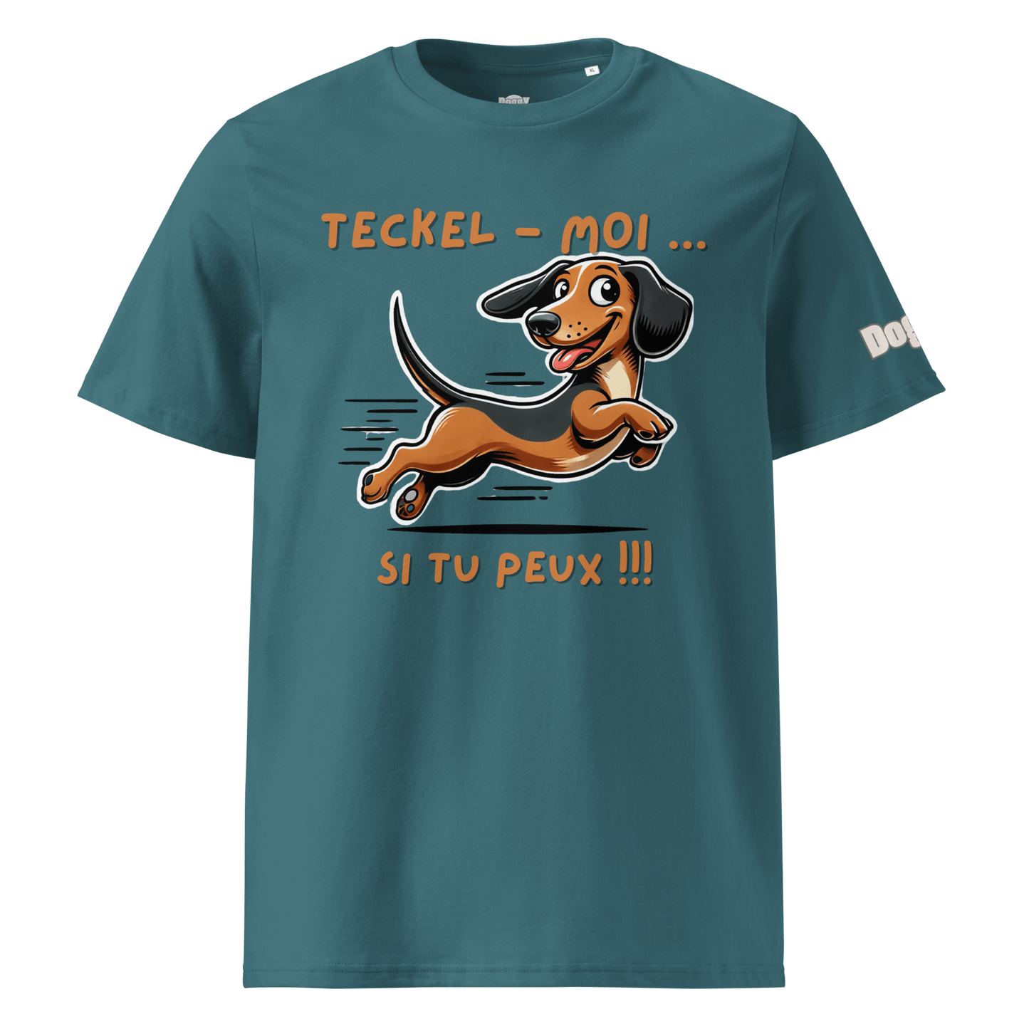 T-shirt unisexe en coton biologique - Collection Teckel - Doggy Trend