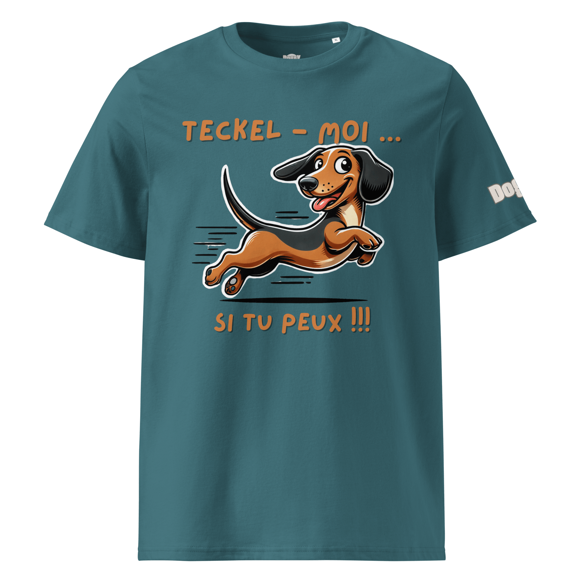 T-shirt unisexe en coton biologique - Collection Teckel - Doggy Trend