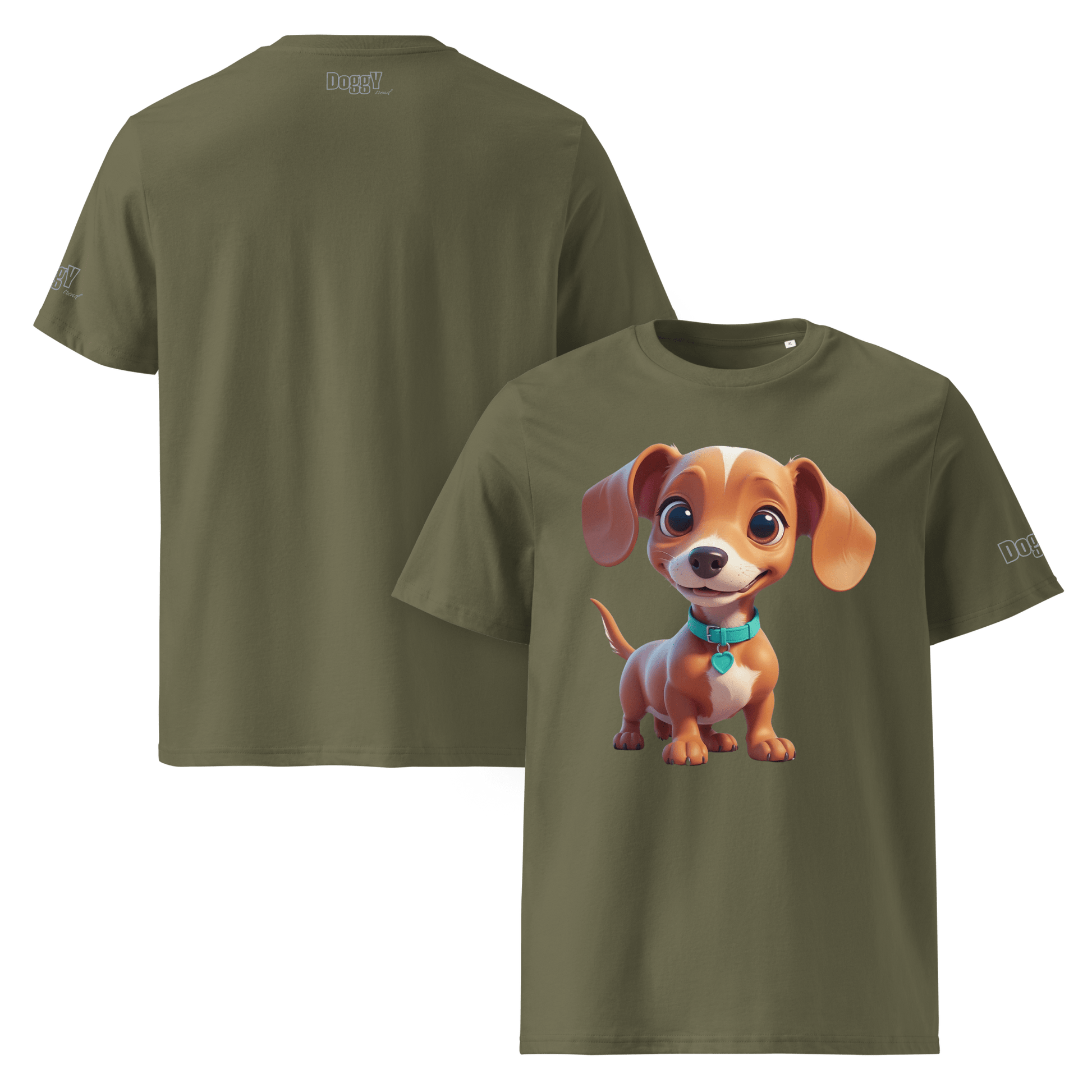 T-shirt unisexe en coton biologique - Collection Teckel - Doggy Trend