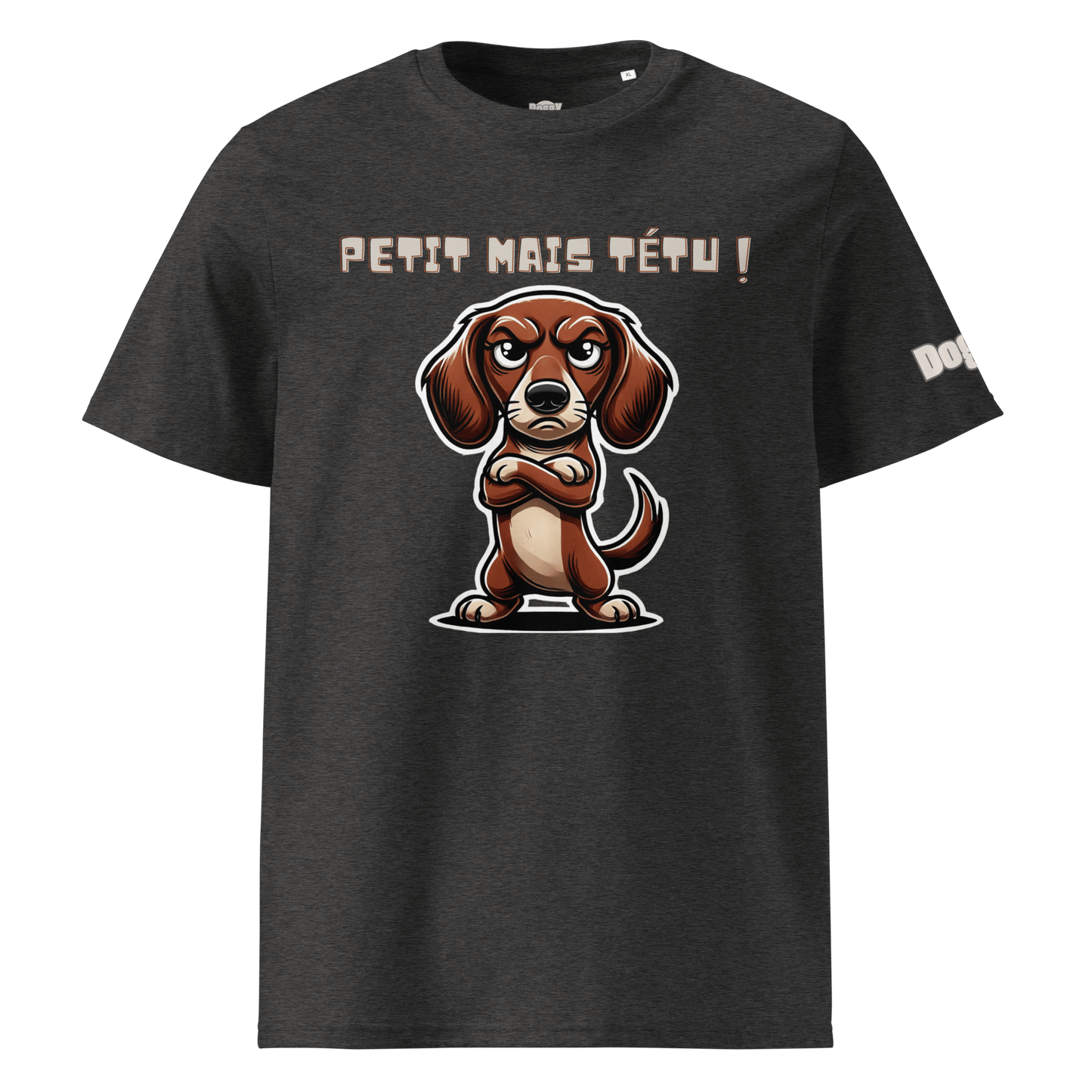 T-shirt unisexe en coton biologique - Collection Teckel - Doggy Trend