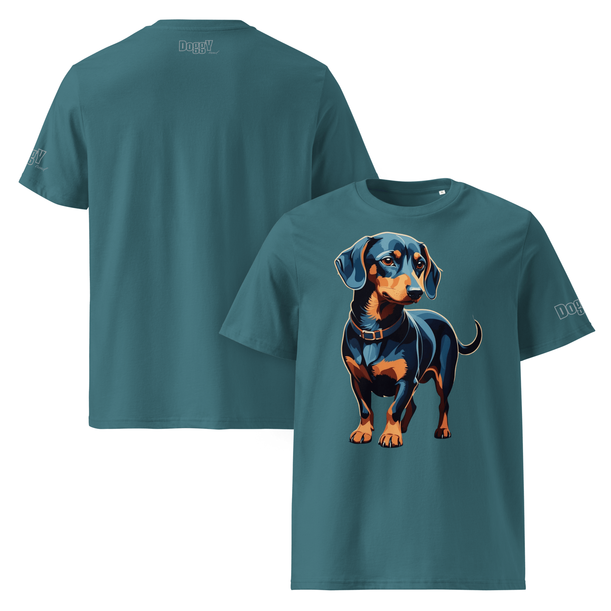 T-shirt unisexe en coton biologique - Collection Teckel - Doggy Trend