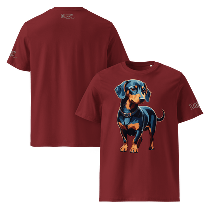T-shirt unisexe en coton biologique - Collection Teckel - Doggy Trend