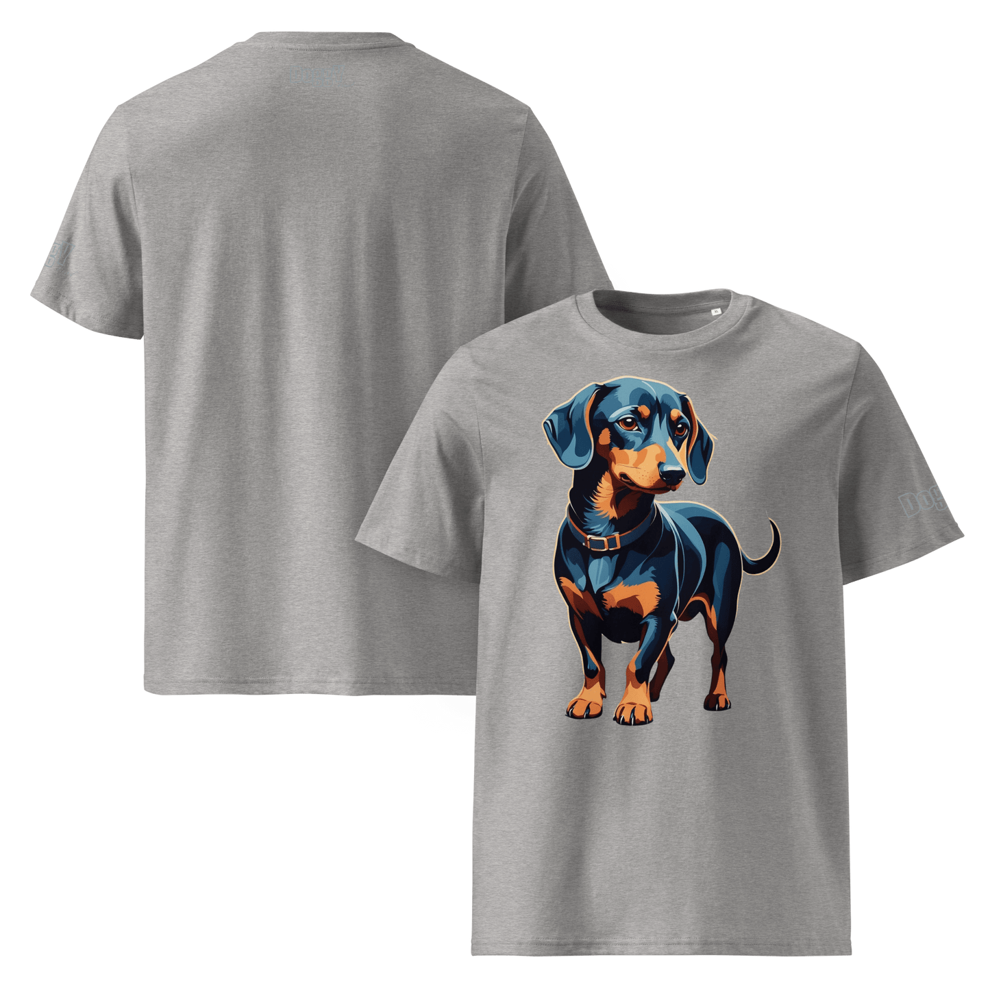 T-shirt unisexe en coton biologique - Collection Teckel - Doggy Trend