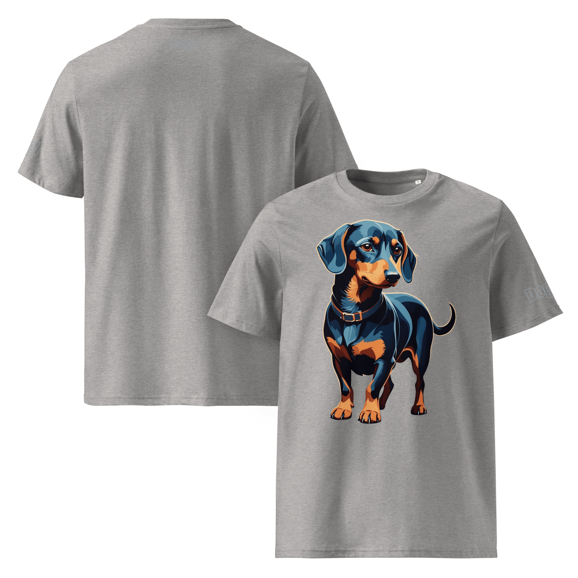 T-shirt unisexe en coton biologique - Collection Teckel - Doggy Trend
