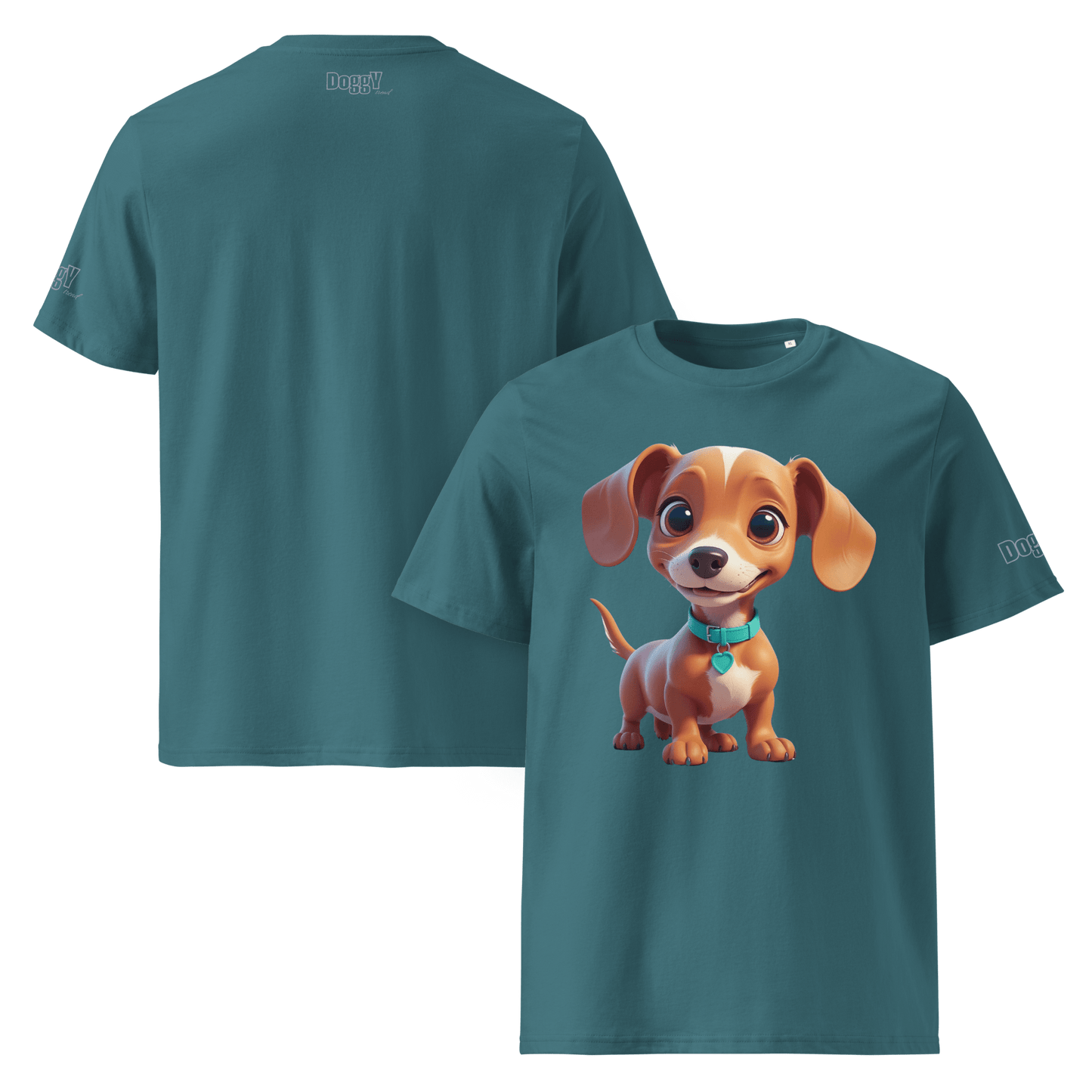 T-shirt unisexe en coton biologique - Collection Teckel - Doggy Trend