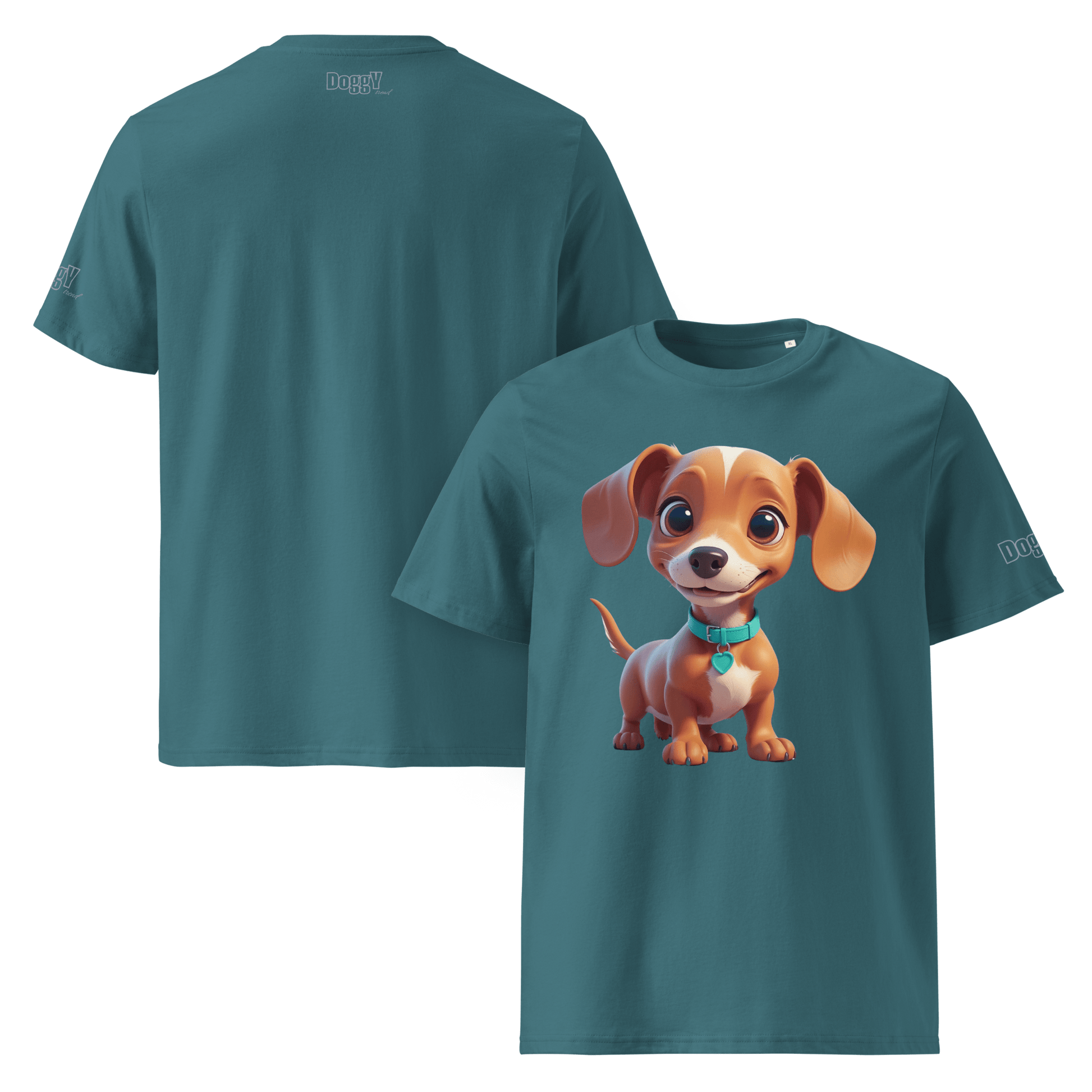 T-shirt unisexe en coton biologique - Collection Teckel - Doggy Trend