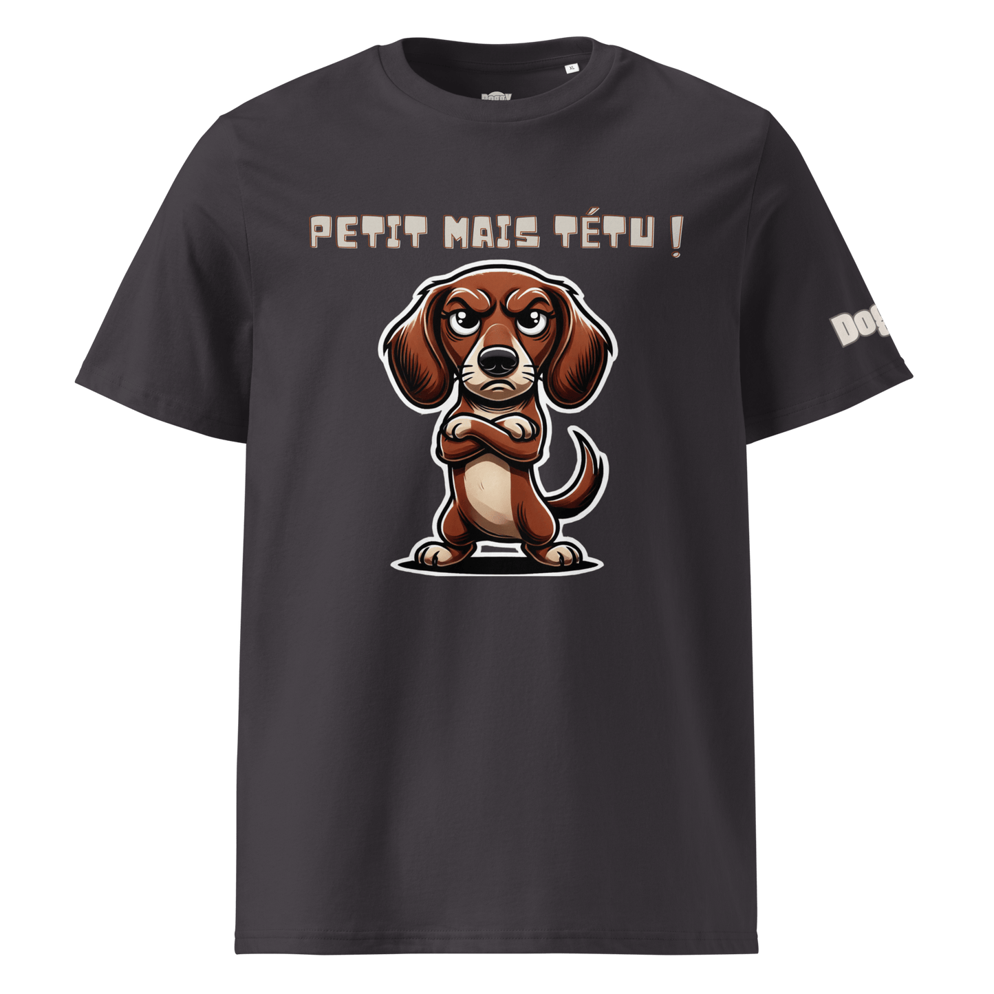 T-shirt unisexe en coton biologique - Collection Teckel - Doggy Trend