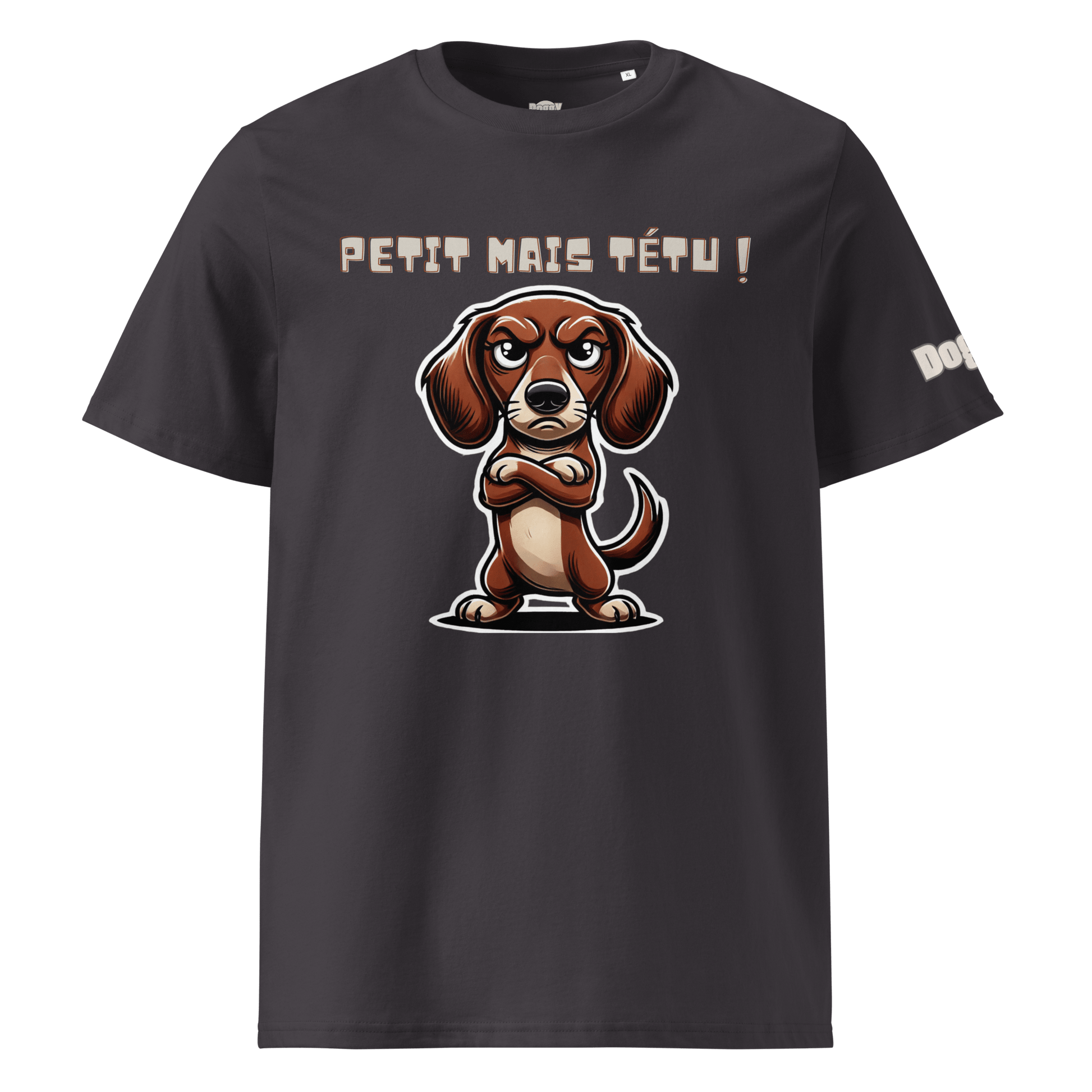 T-shirt unisexe en coton biologique - Collection Teckel - Doggy Trend