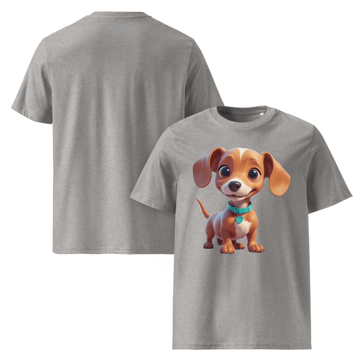 T-shirt unisexe en coton biologique - Collection Teckel - Doggy Trend