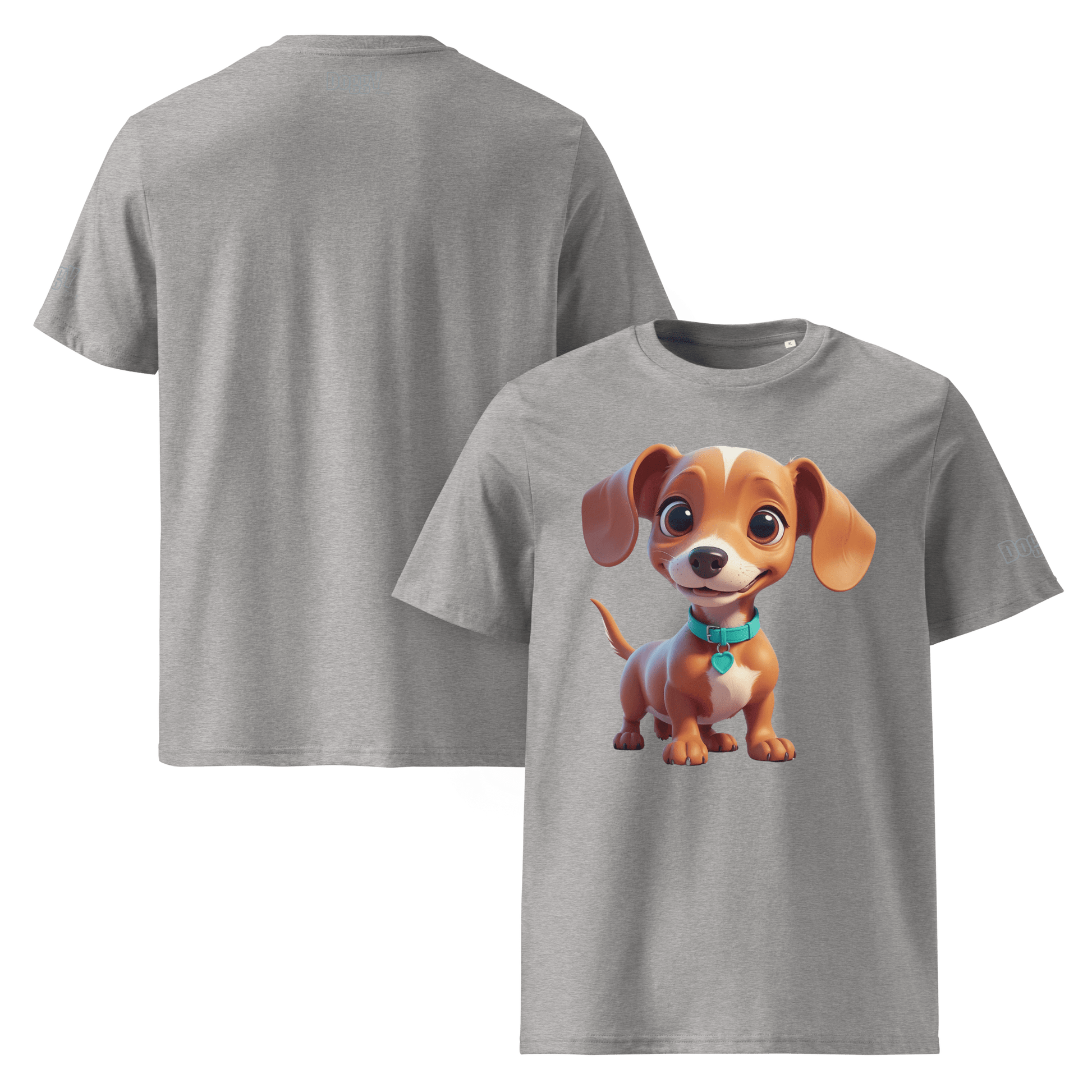 T-shirt unisexe en coton biologique - Collection Teckel - Doggy Trend