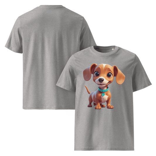 T-shirt unisexe en coton biologique - Collection Teckel - Doggy Trend