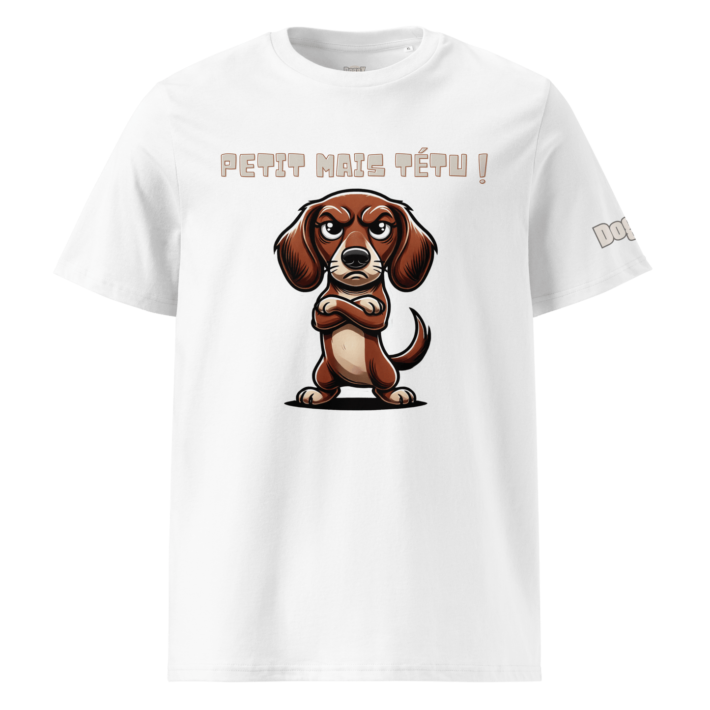 T-shirt unisexe en coton biologique - Collection Teckel - Doggy Trend