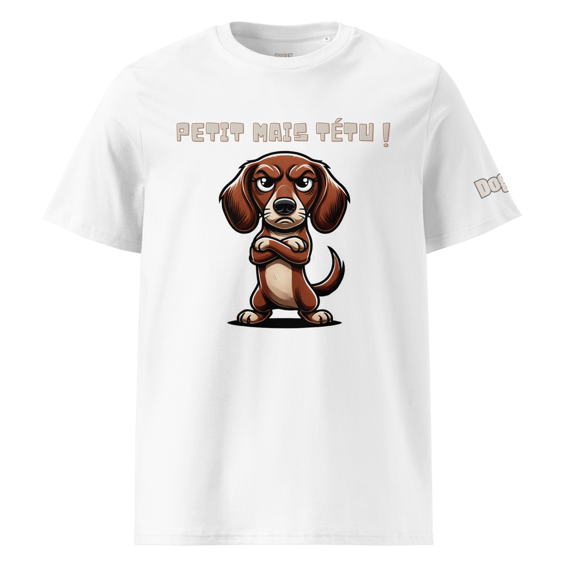 T-shirt unisexe en coton biologique - Collection Teckel - Doggy Trend