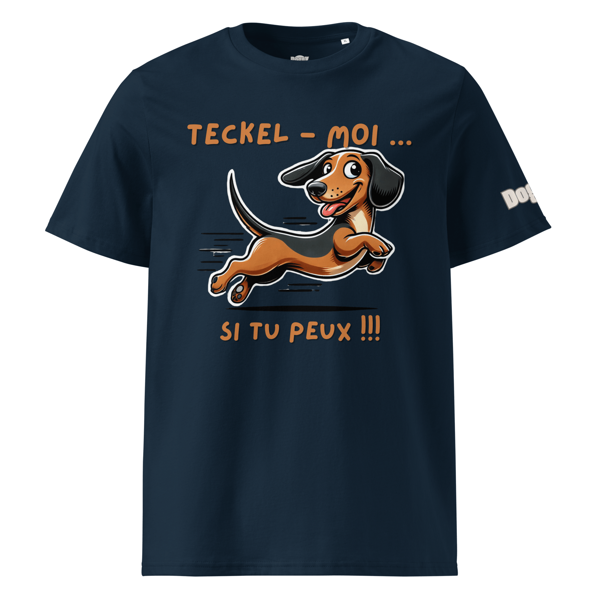 T-shirt unisexe en coton biologique - Collection Teckel - Doggy Trend