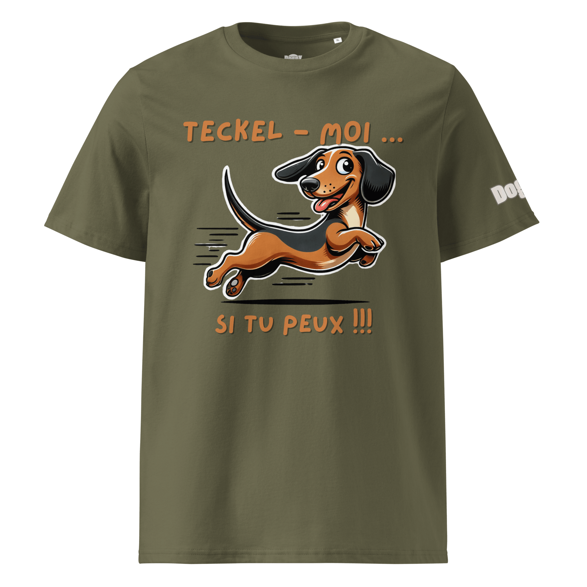 T-shirt unisexe en coton biologique - Collection Teckel - Doggy Trend