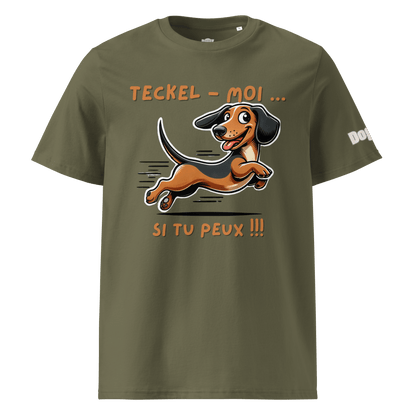 T-shirt unisexe en coton biologique - Collection Teckel - Doggy Trend