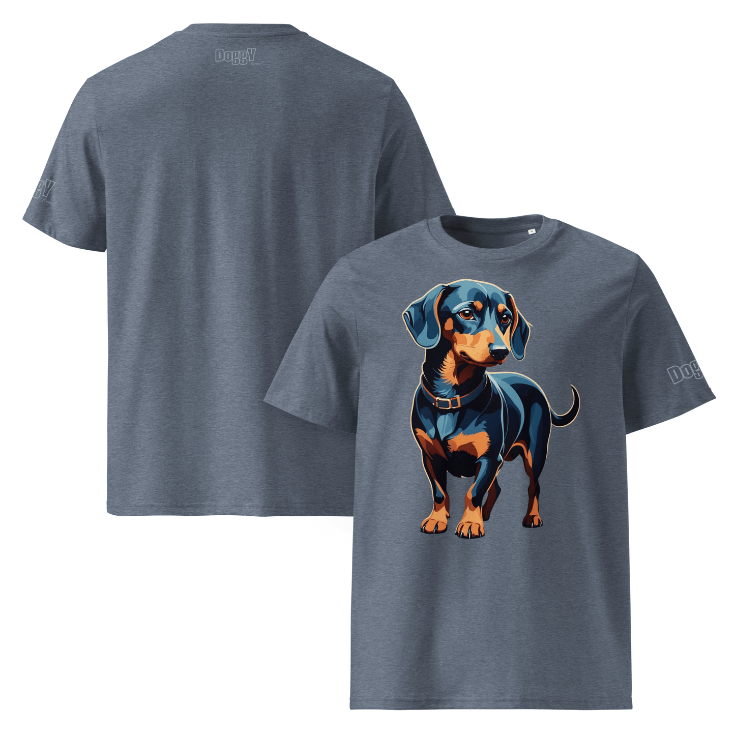 T-shirt unisexe en coton biologique - Collection Teckel - Doggy Trend