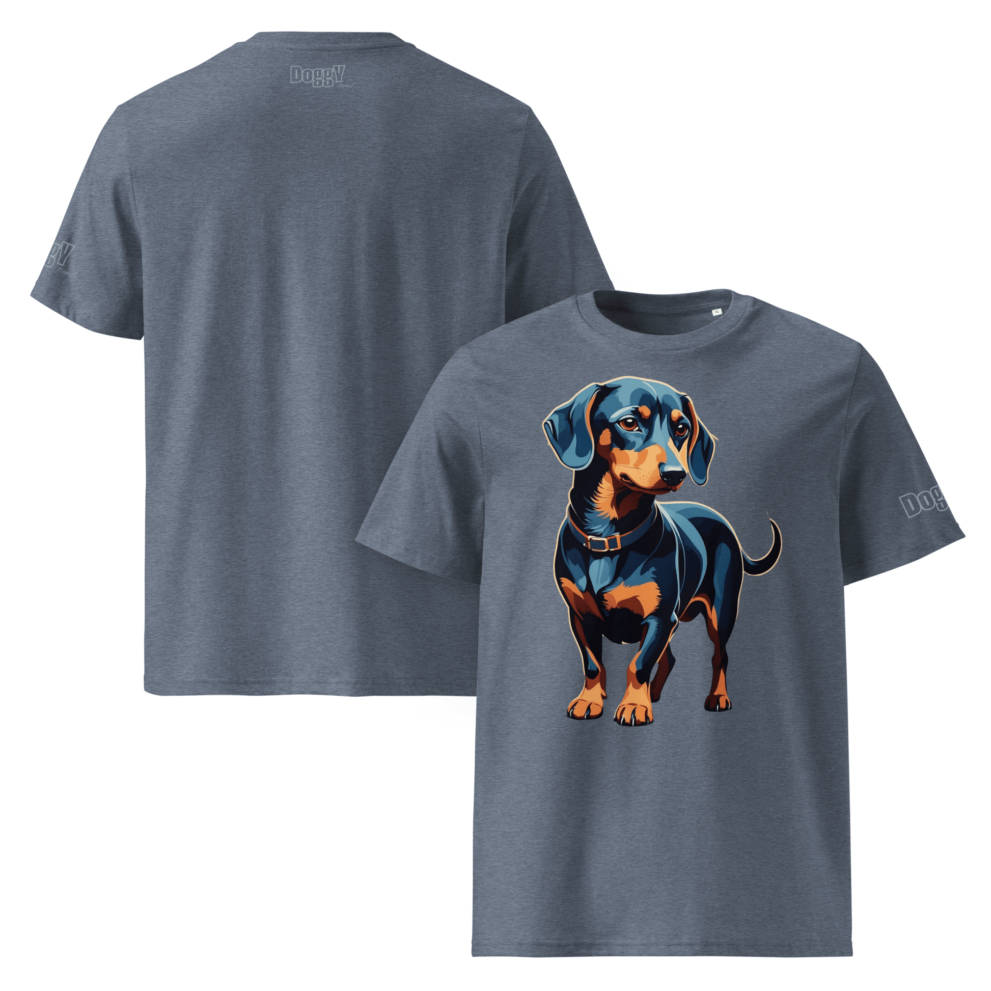 T-shirt unisexe en coton biologique - Collection Teckel - Doggy Trend