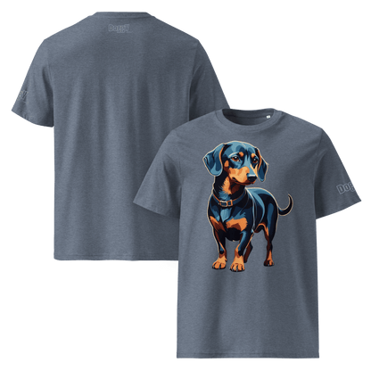 T-shirt unisexe en coton biologique - Collection Teckel - Doggy Trend