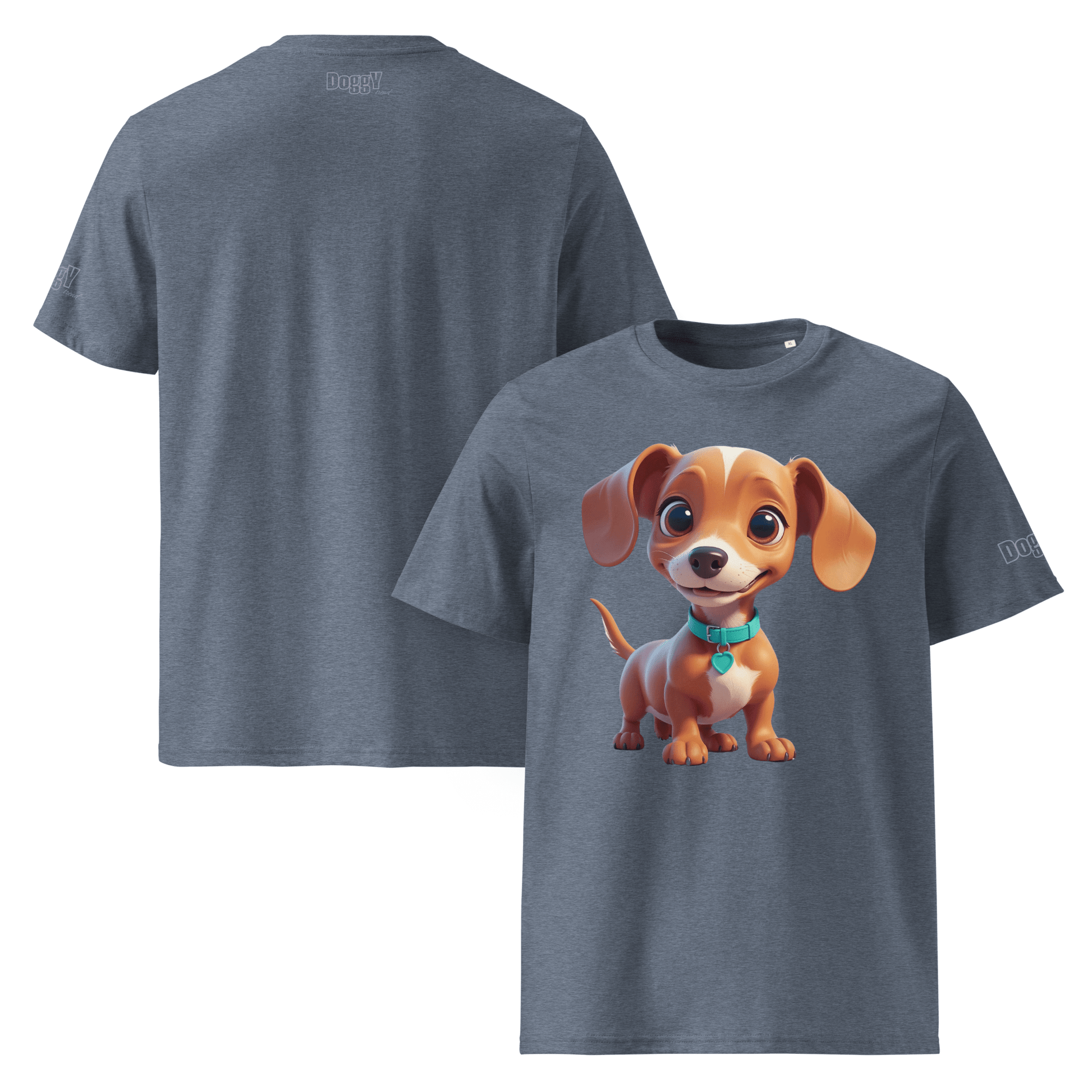 T-shirt unisexe en coton biologique - Collection Teckel - Doggy Trend