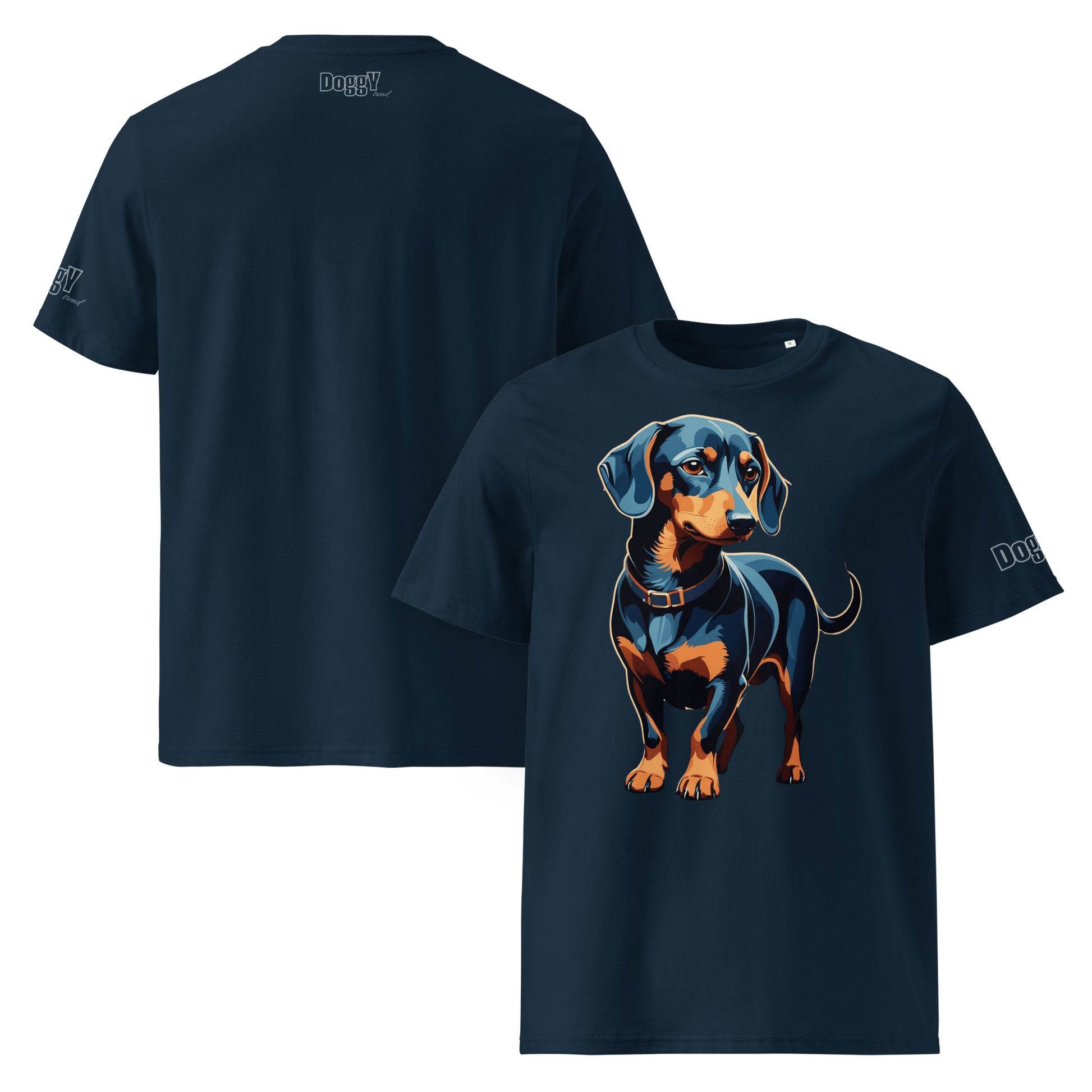 T-shirt unisexe en coton biologique - Collection Teckel - Doggy Trend