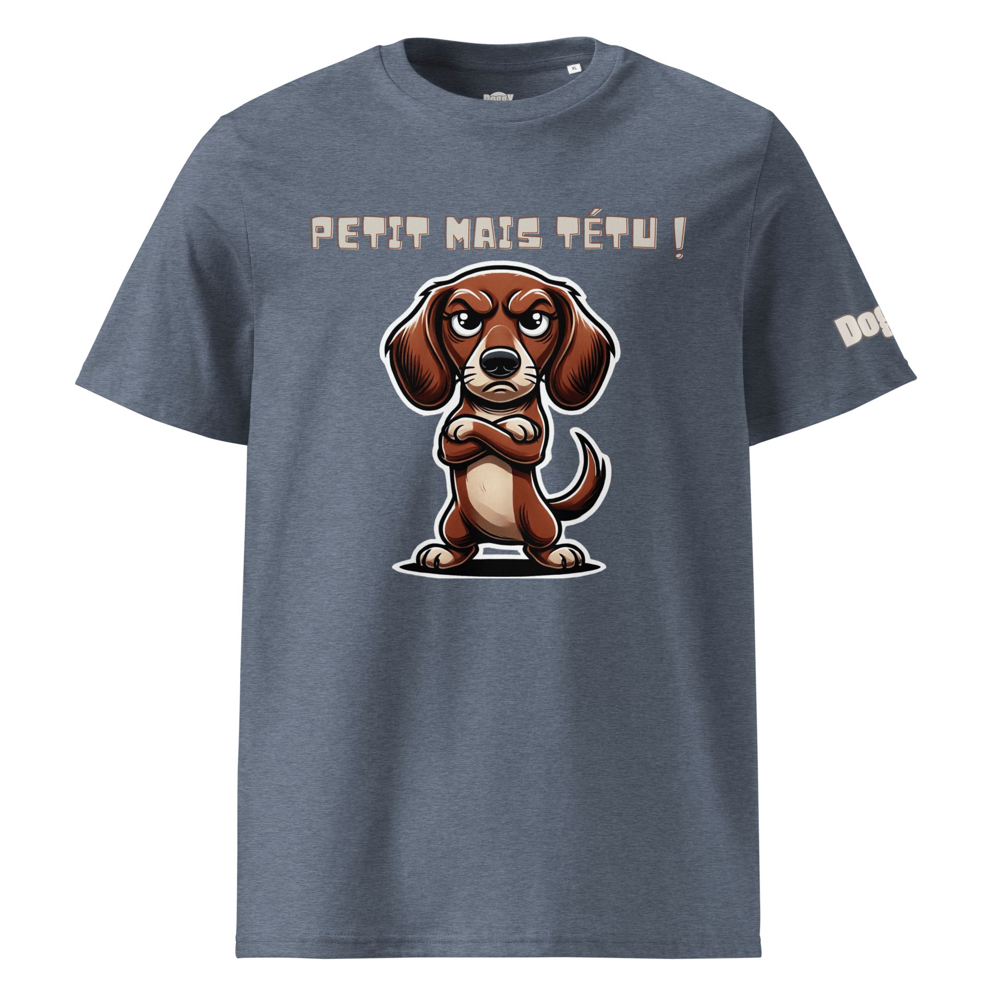 T-shirt unisexe en coton biologique - Collection Teckel - Doggy Trend