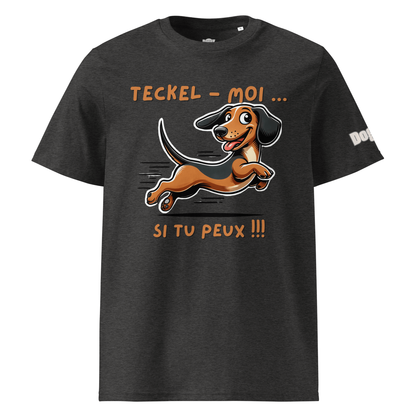 T-shirt unisexe en coton biologique - Collection Teckel - Doggy Trend