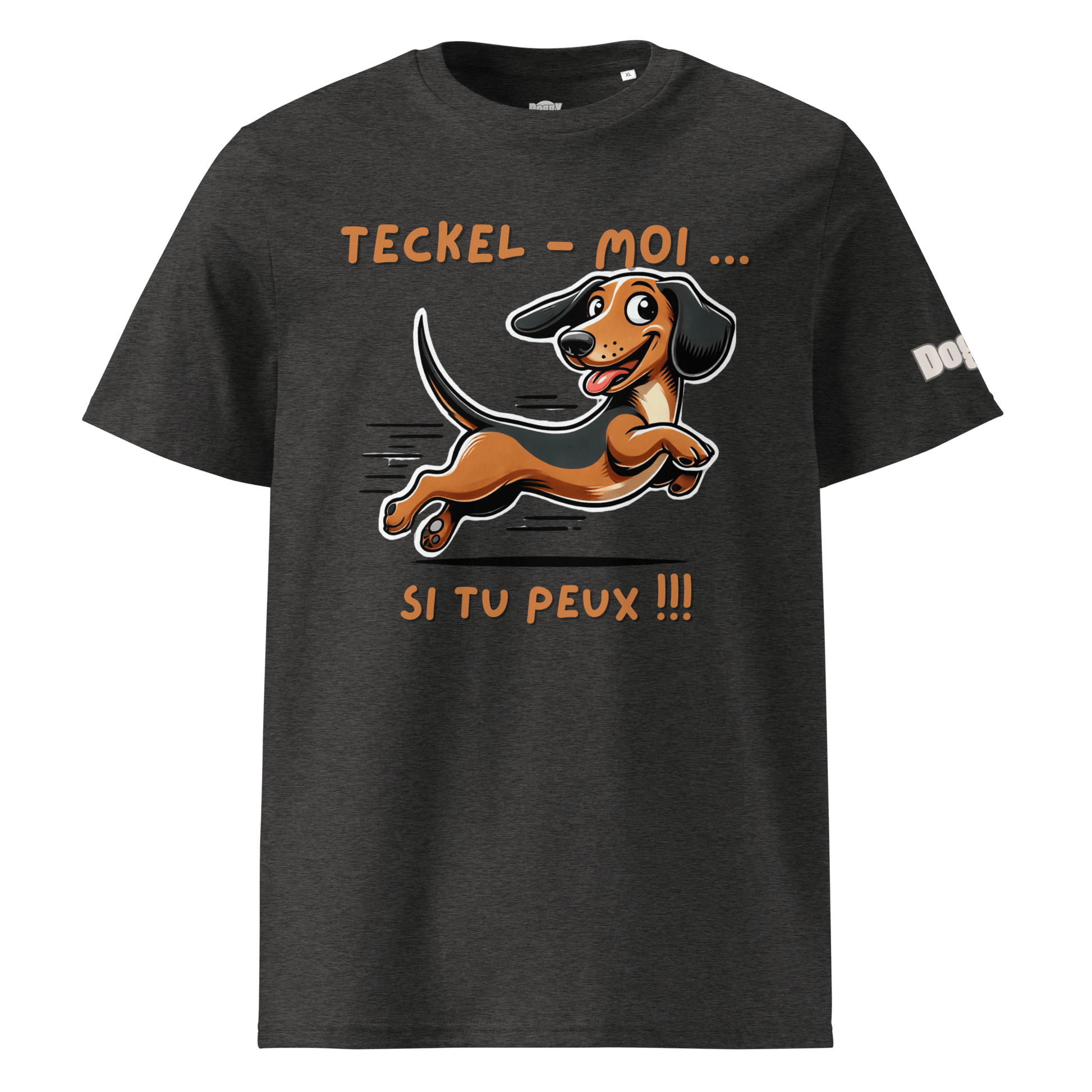 T-shirt unisexe en coton biologique - Collection Teckel - Doggy Trend