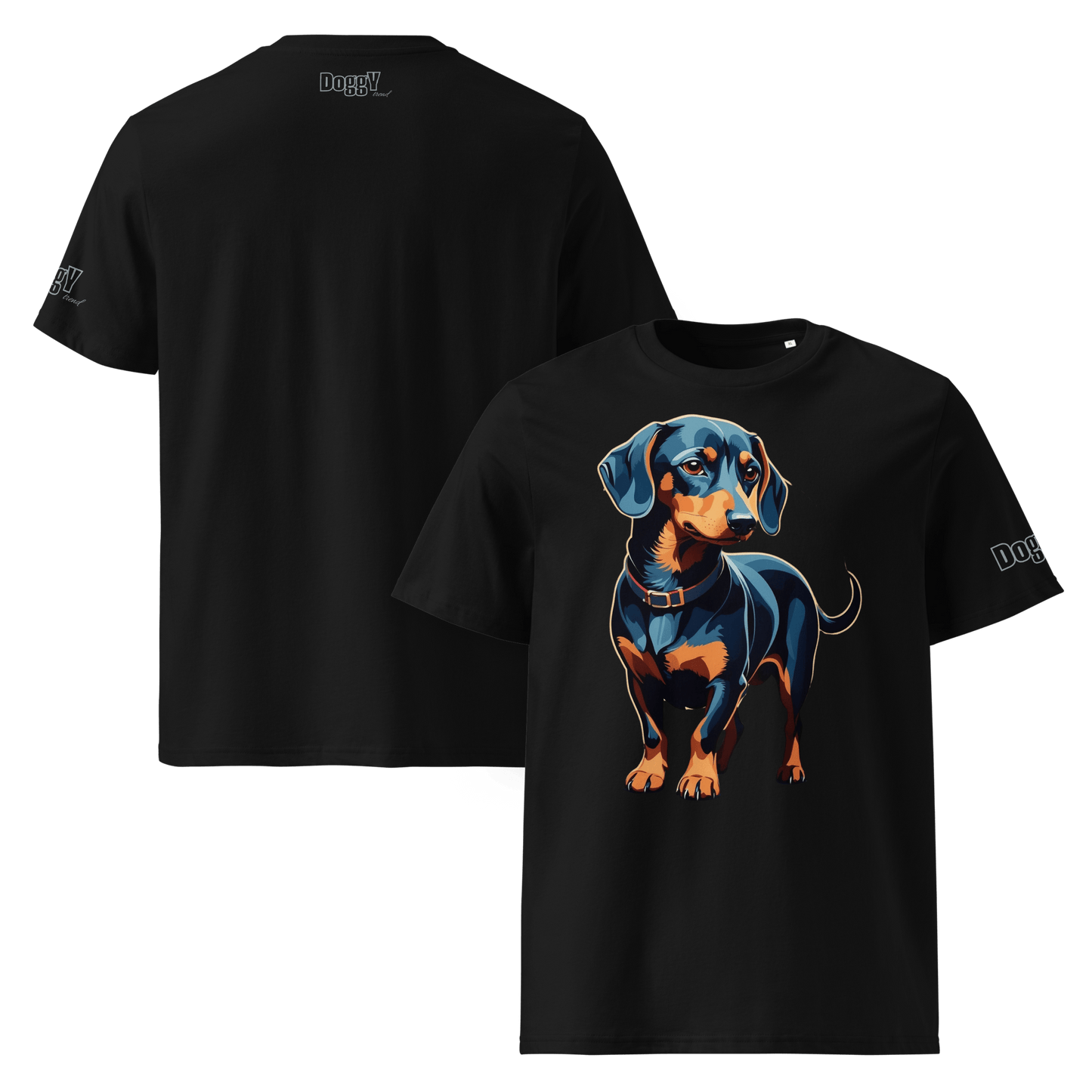 T-shirt unisexe en coton biologique - Collection Teckel - Doggy Trend