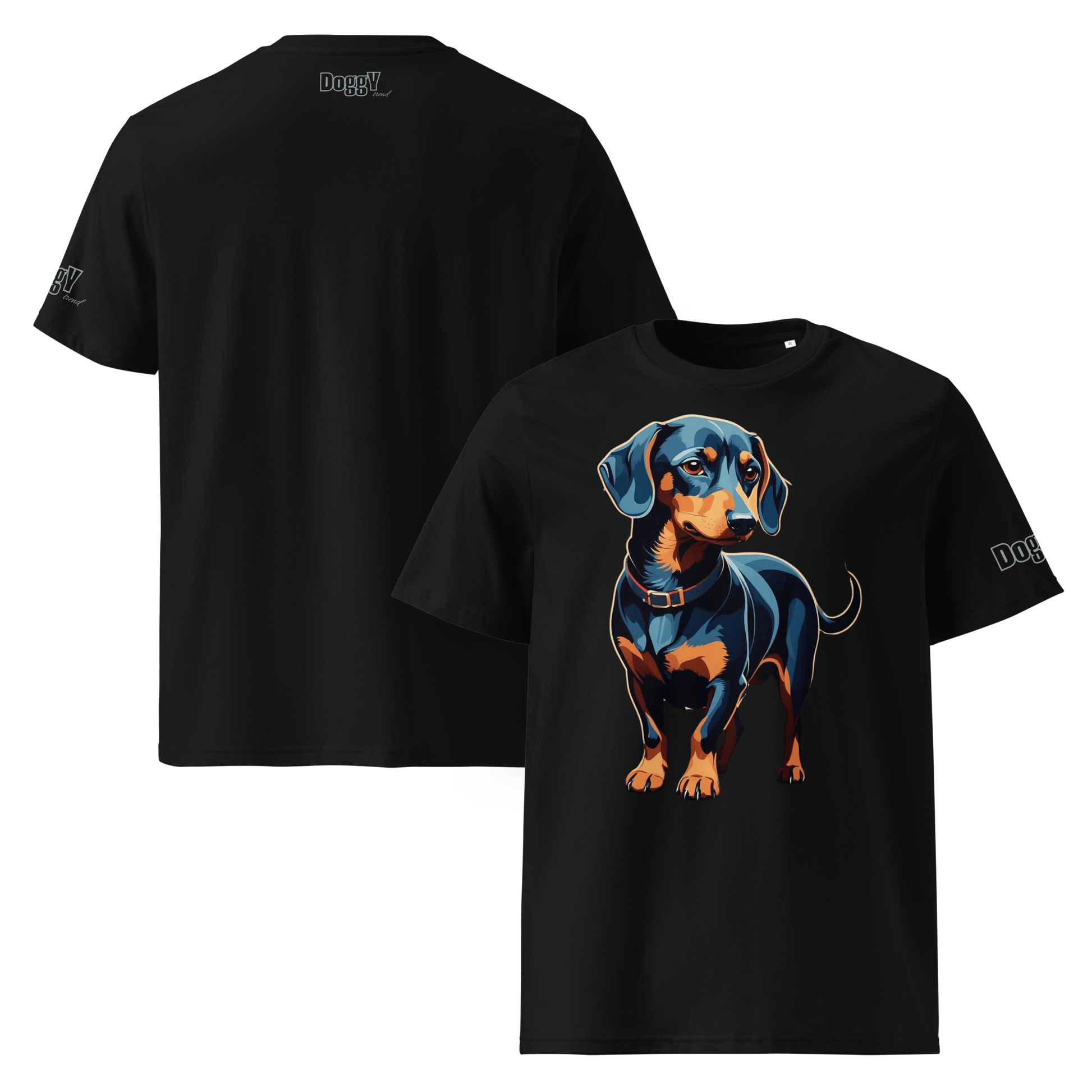 T-shirt unisexe en coton biologique - Collection Teckel - Doggy Trend