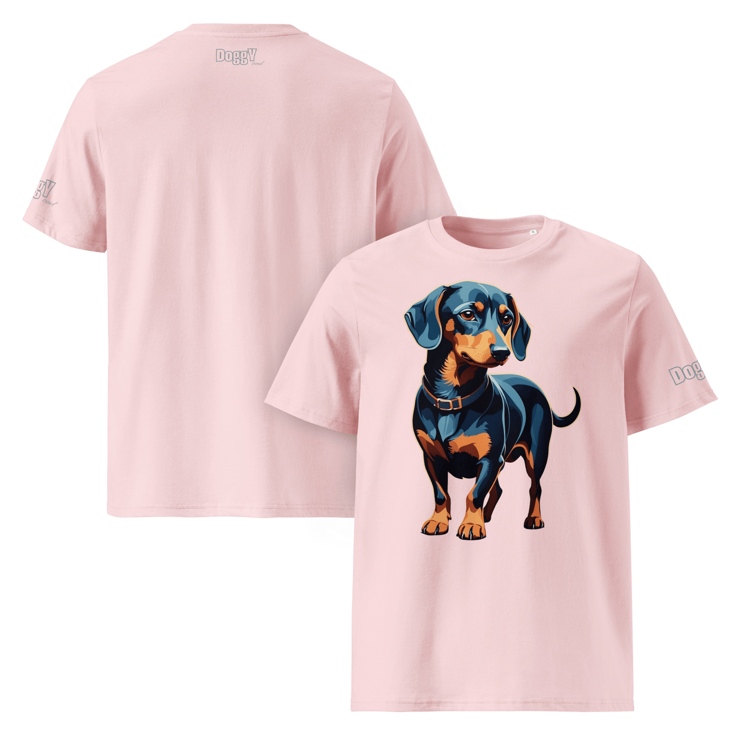 T-shirt unisexe en coton biologique - Collection Teckel - Doggy Trend