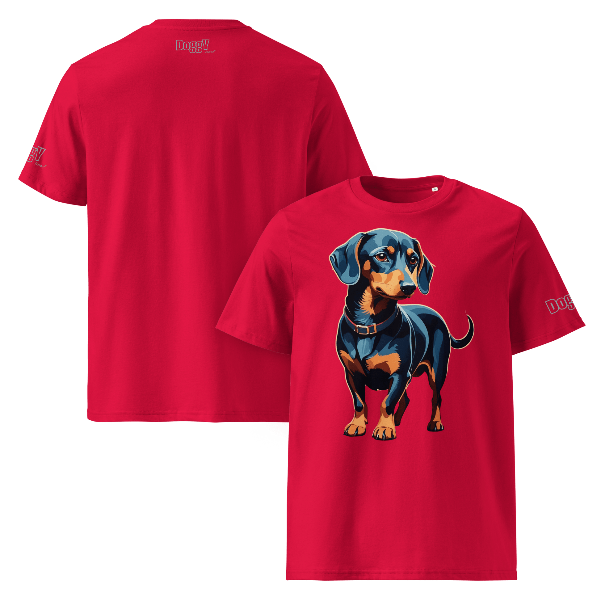 T-shirt unisexe en coton biologique - Collection Teckel - Doggy Trend