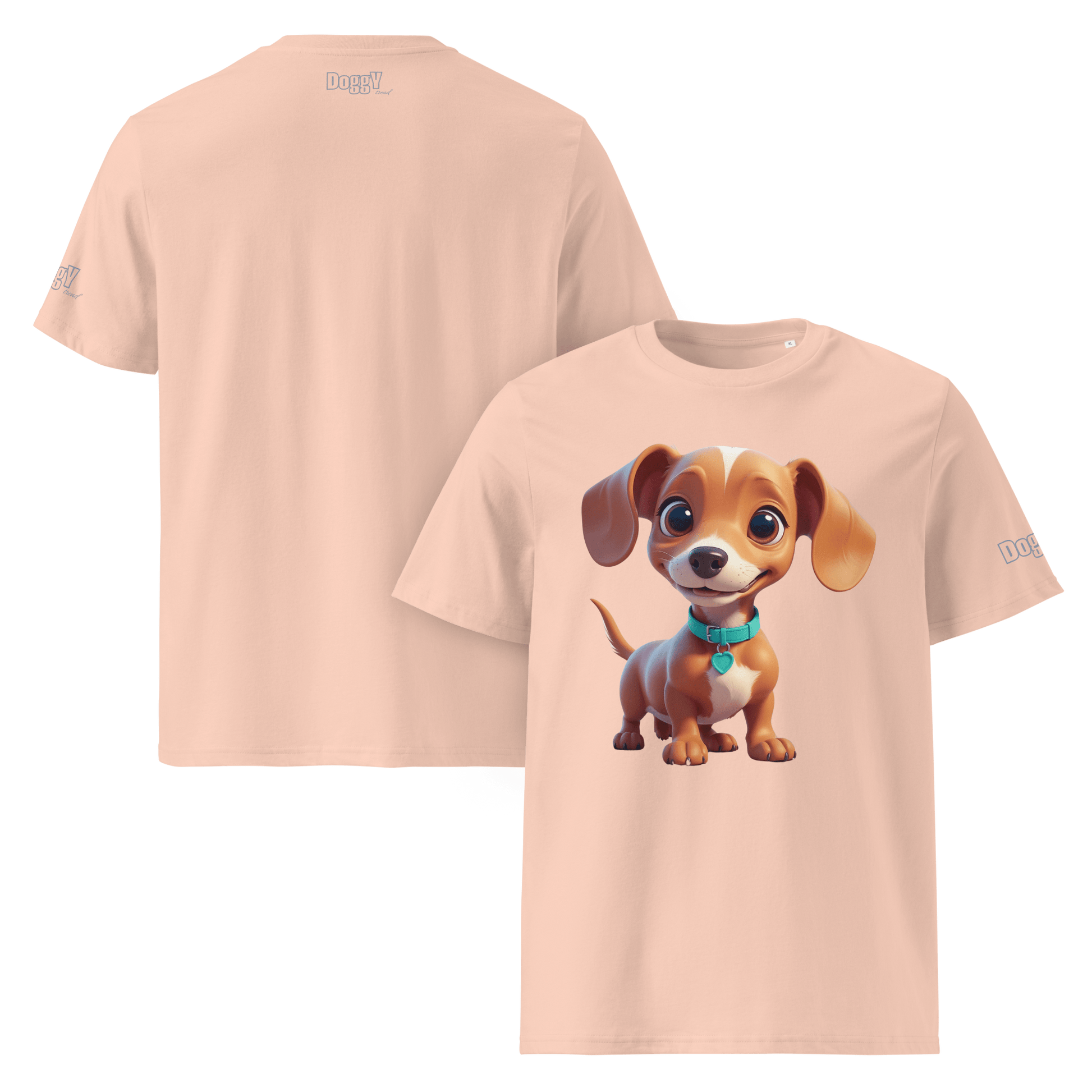 T-shirt unisexe en coton biologique - Collection Teckel - Doggy Trend
