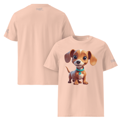 T-shirt unisexe en coton biologique - Collection Teckel - Doggy Trend