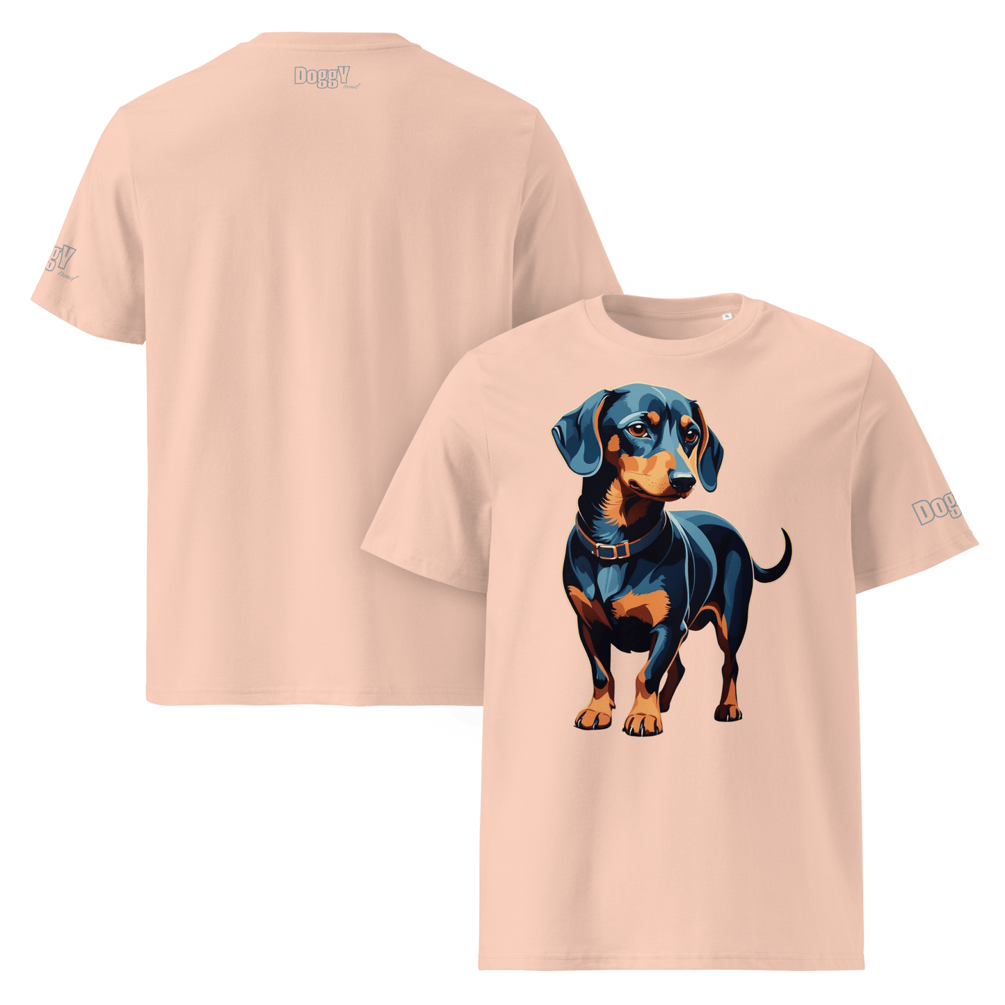 T-shirt unisexe en coton biologique - Collection Teckel - Doggy Trend