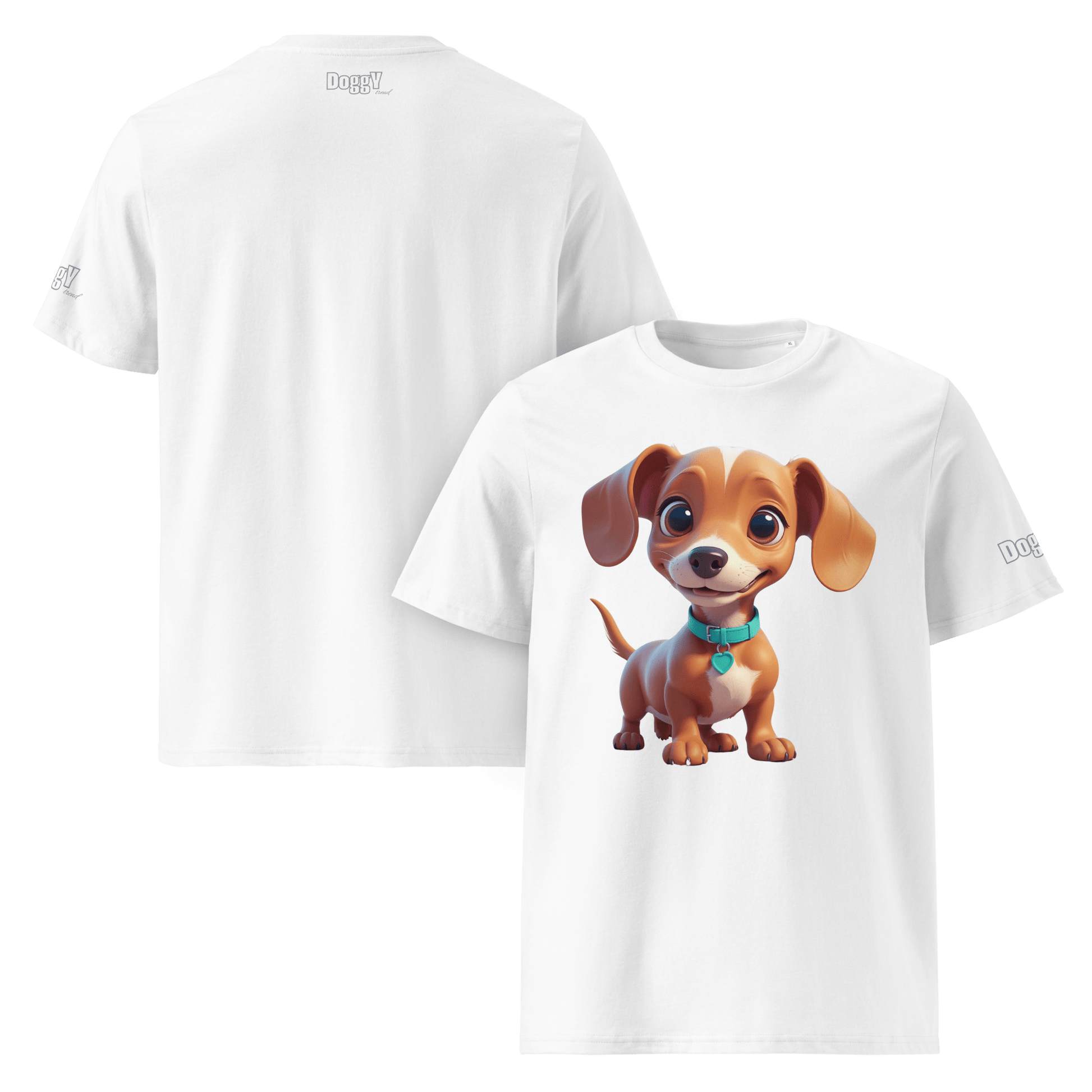 T-shirt unisexe en coton biologique - Collection Teckel - Doggy Trend