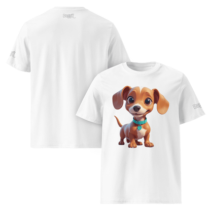T-shirt unisexe en coton biologique - Collection Teckel - Doggy Trend