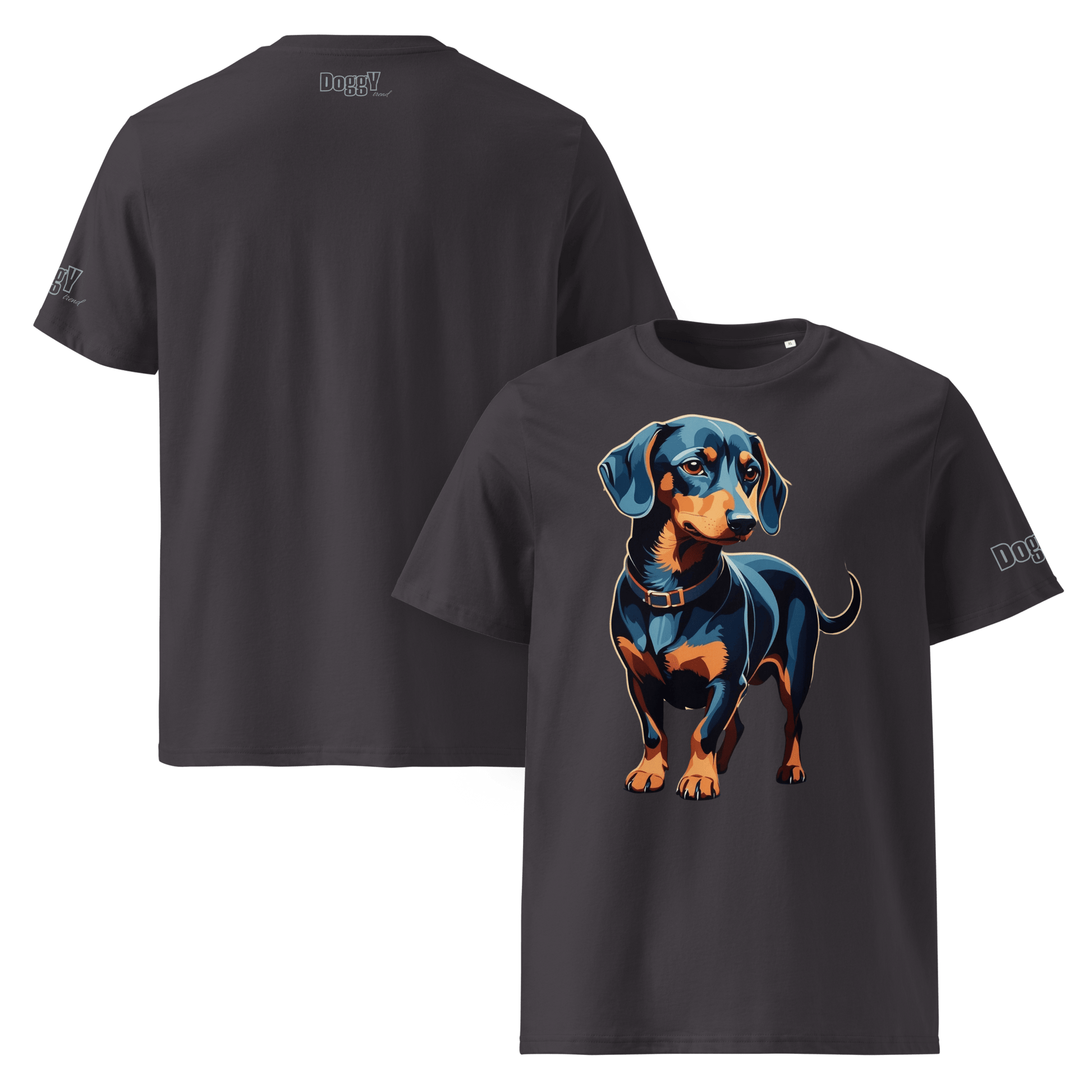 T-shirt unisexe en coton biologique - Collection Teckel - Doggy Trend