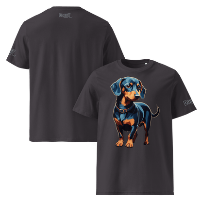 T-shirt unisexe en coton biologique - Collection Teckel - Doggy Trend