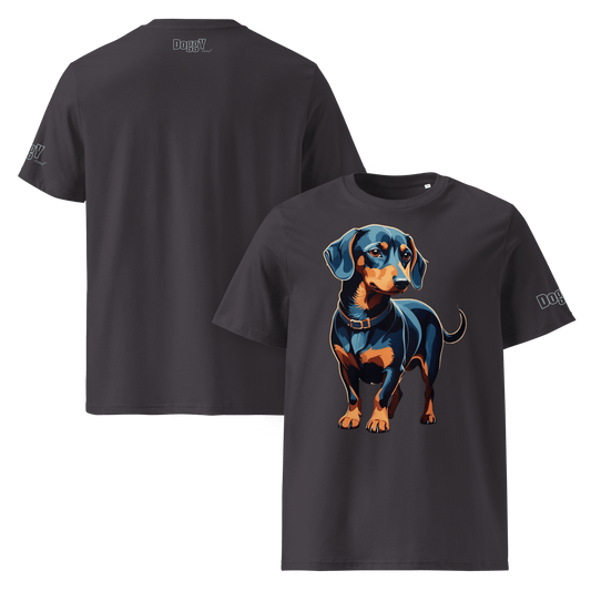 T-shirt unisexe en coton biologique - Collection Teckel - Doggy Trend