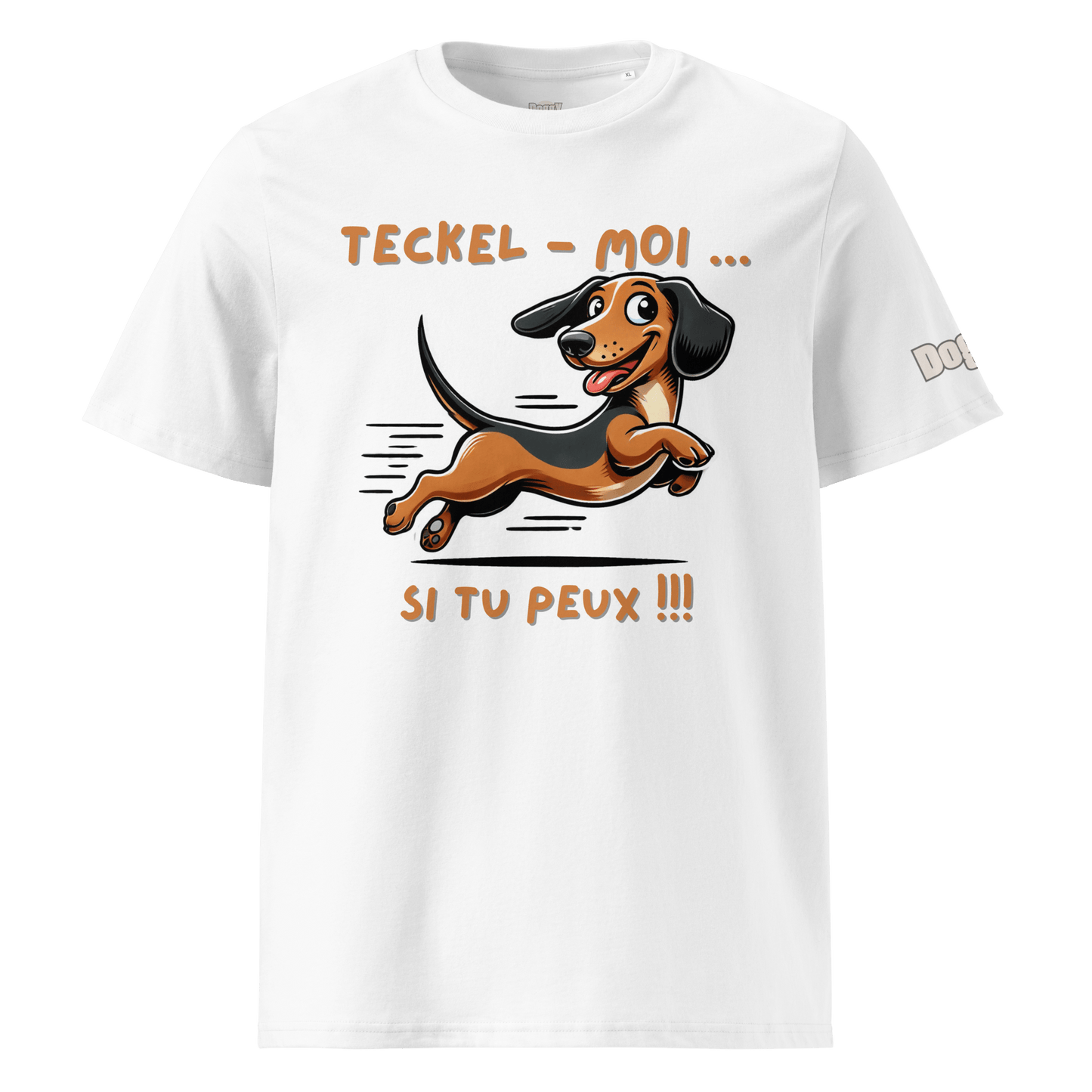 T-shirt unisexe en coton biologique - Collection Teckel - Doggy Trend