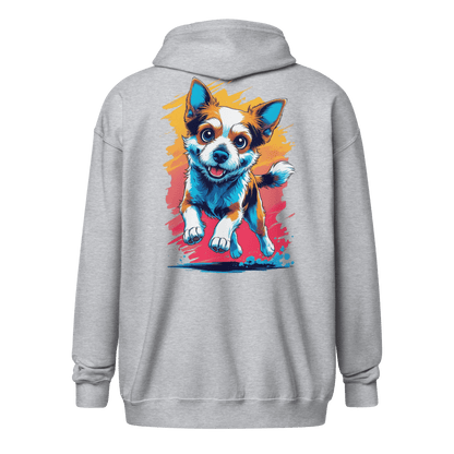 Veste à capuche épais unisexe à fermeture classique - Collection Berger Australien - Doggy Trend