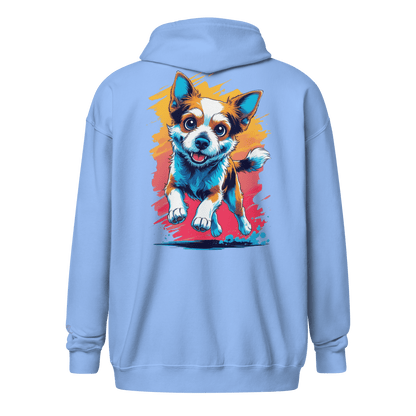 Veste à capuche épais unisexe à fermeture classique - Collection Berger Australien - Doggy Trend