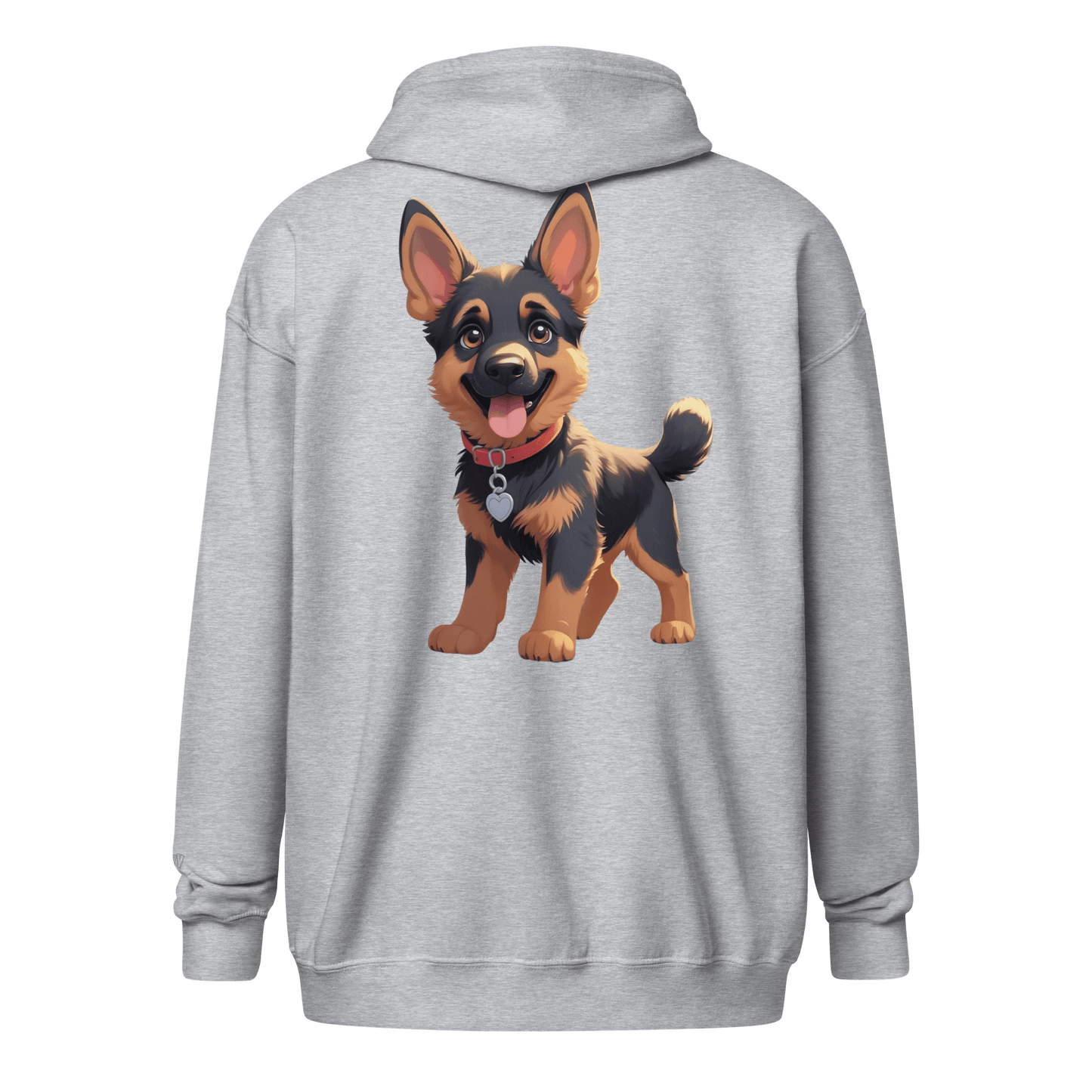 Veste à capuche épais unisexe à fermeture éclair classique - Collection Berger Allemand - Doggy Trend