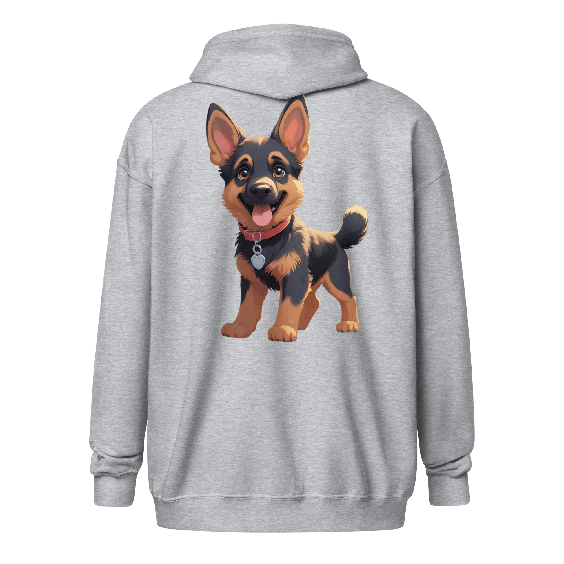 Veste à capuche épais unisexe à fermeture éclair classique - Collection Berger Allemand - Doggy Trend