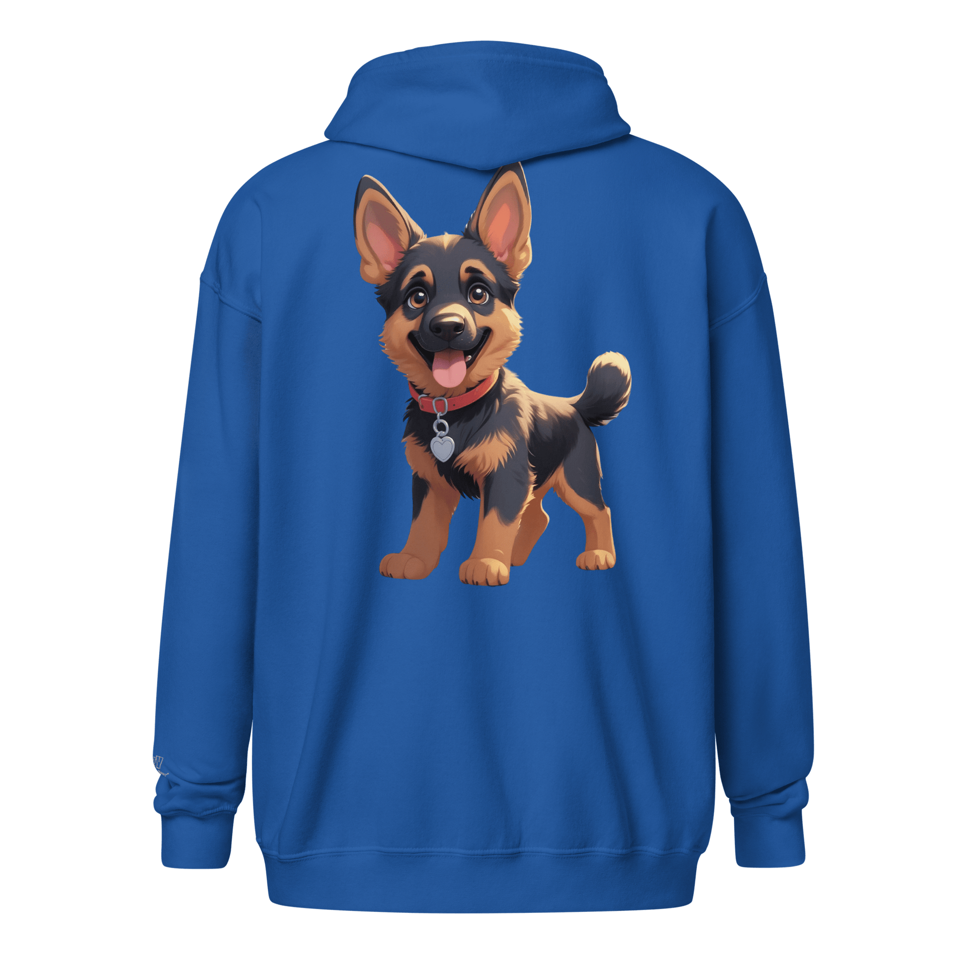 Veste à capuche épais unisexe à fermeture éclair classique - Collection Berger Allemand - Doggy Trend
