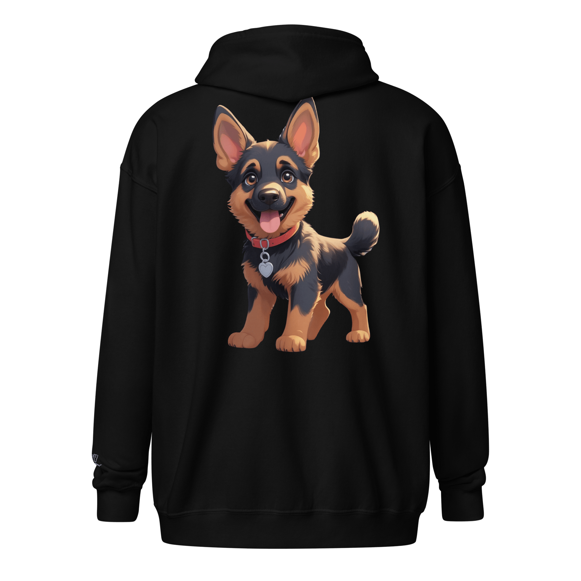Veste à capuche épais unisexe à fermeture éclair classique - Collection Berger Allemand - Doggy Trend