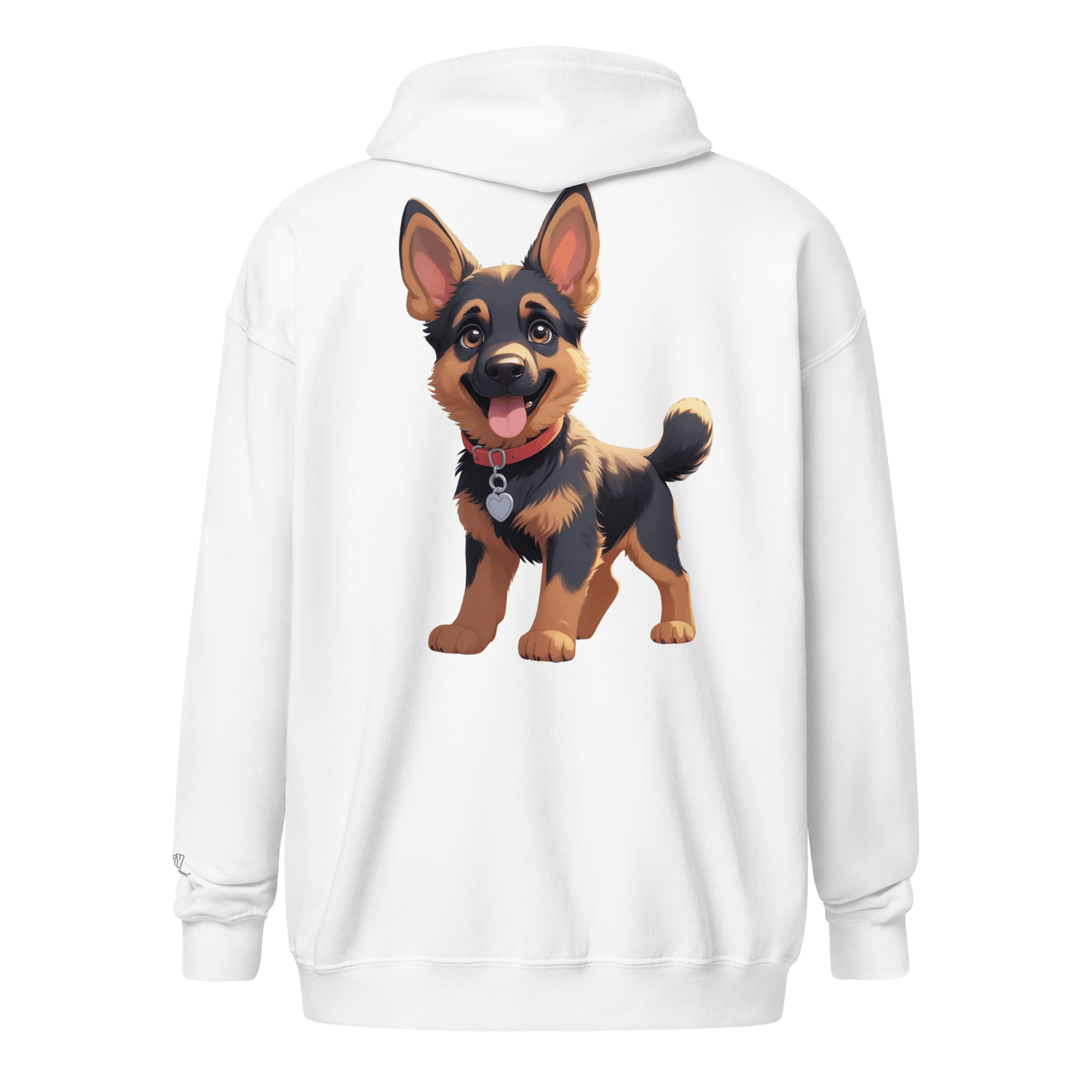 Veste à capuche épais unisexe à fermeture éclair classique - Collection Berger Allemand - Doggy Trend